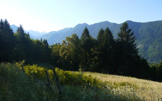 Above the Soca Valley in Slovenia