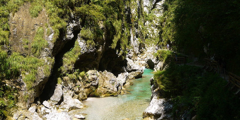Soca valley gorge