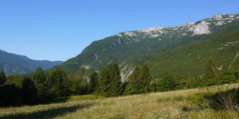 The idyllic hinterland of the Soča Valley