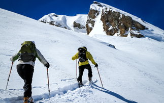 Skitourengeher im Aufstieg