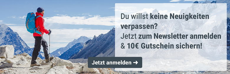 hochturen gehen auf banner newsletter anmeldung
