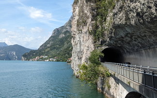 Road biking on Lake Iseo is spectacular
