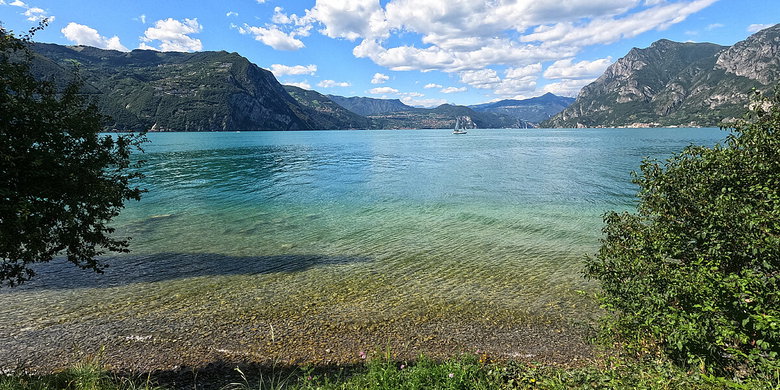 On the beach at Monte Isola