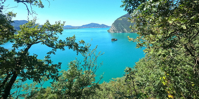 View of the lake Iseo