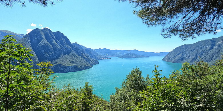 View of the lake Iseo