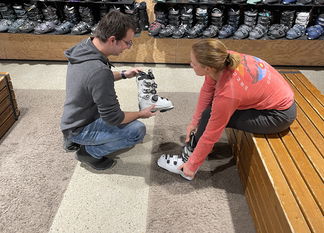 Einsteig Skischuh Service