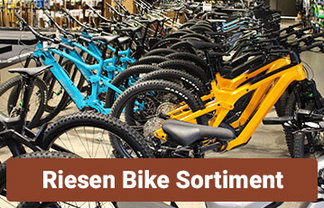 Riesige Auswahl an Bikes