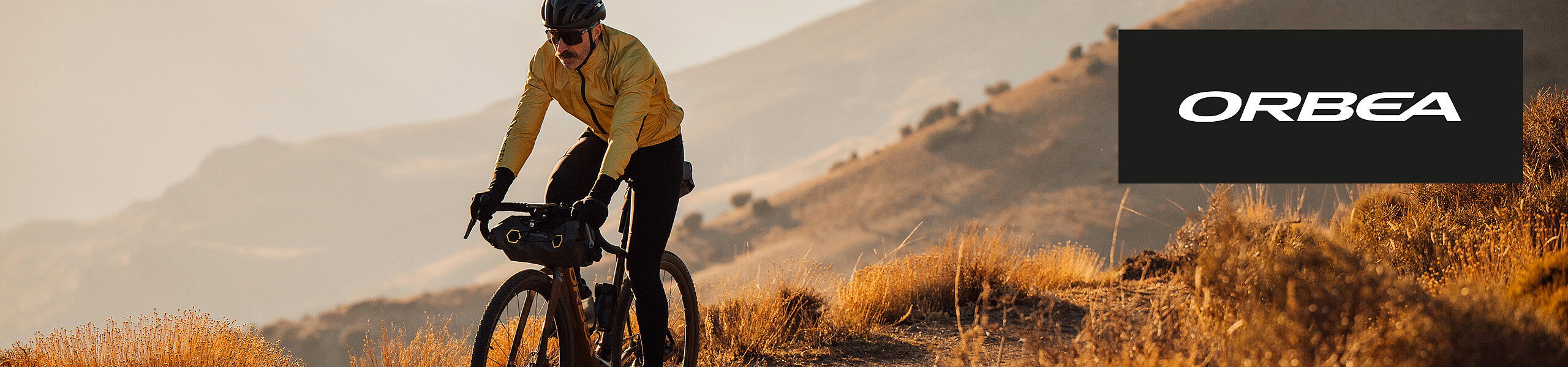 Orbea Brandstore Banner with Gravel Biker