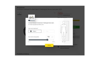 Online Sizing