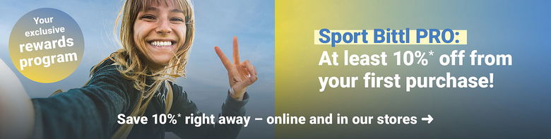 Loyalty card: Your exclusive Sport Bittl PRO benefits program 10%* discount from your first purchase!