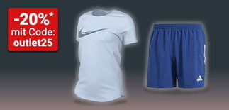 Einstieg Lauf- & Fitnessbekleidung: -20%* mit Code: outlet25