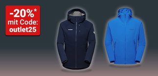 Einstieg Softshelljacken: -20%* mit Code: outlet25