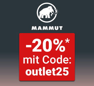 Einstieg: Mammut -20%* mit Code: outlet25