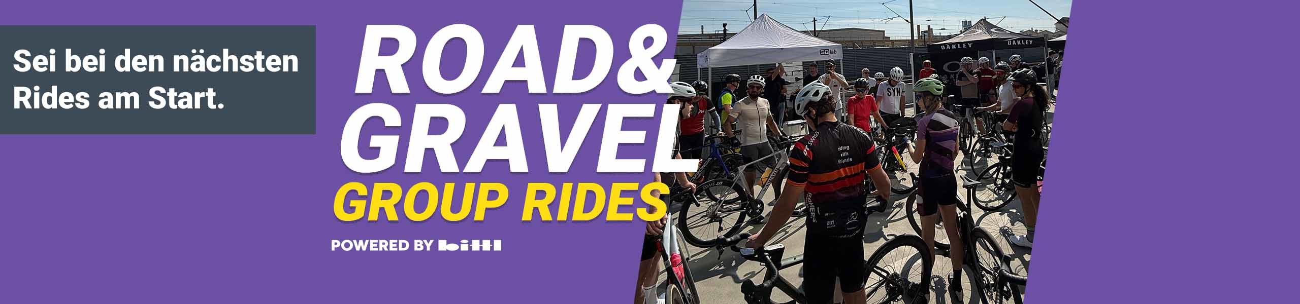 Road & Gravel Group Rides Group Rides Sei bei den nächsten Rides am Start