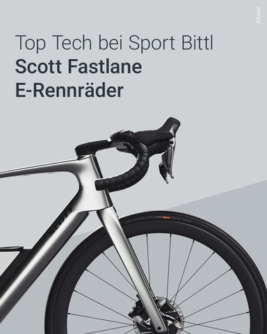 Top Tech bei Sport Bittl Scott Fastlane E-Rennräder