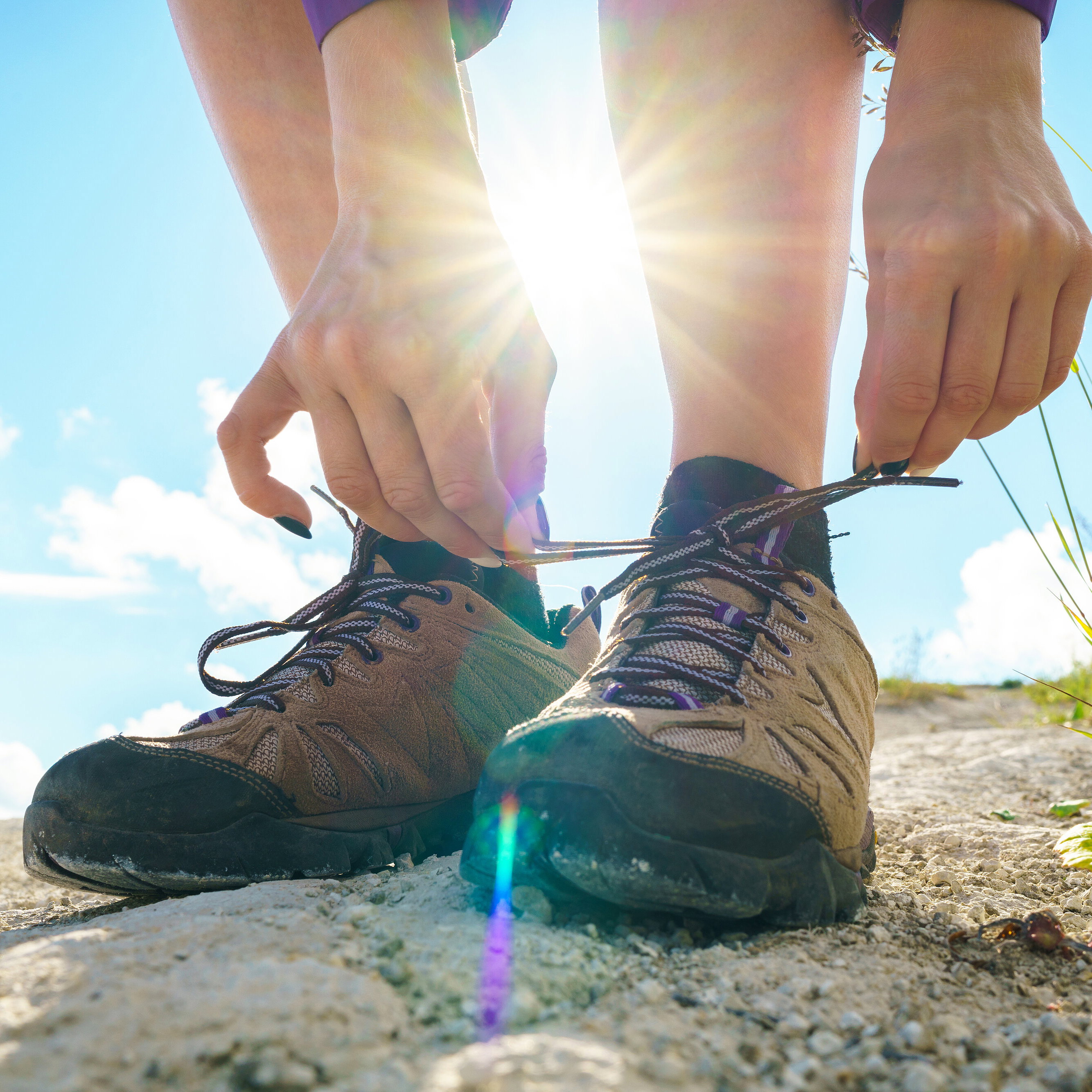 Blog Bergschuhe schnüren