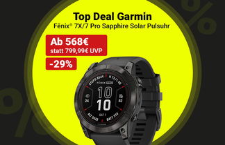 Top Deal Garmin Finix7X/7 Pro Sapphire Solar Pulsuhr ab 568€ statt 799,99€ spare 29%